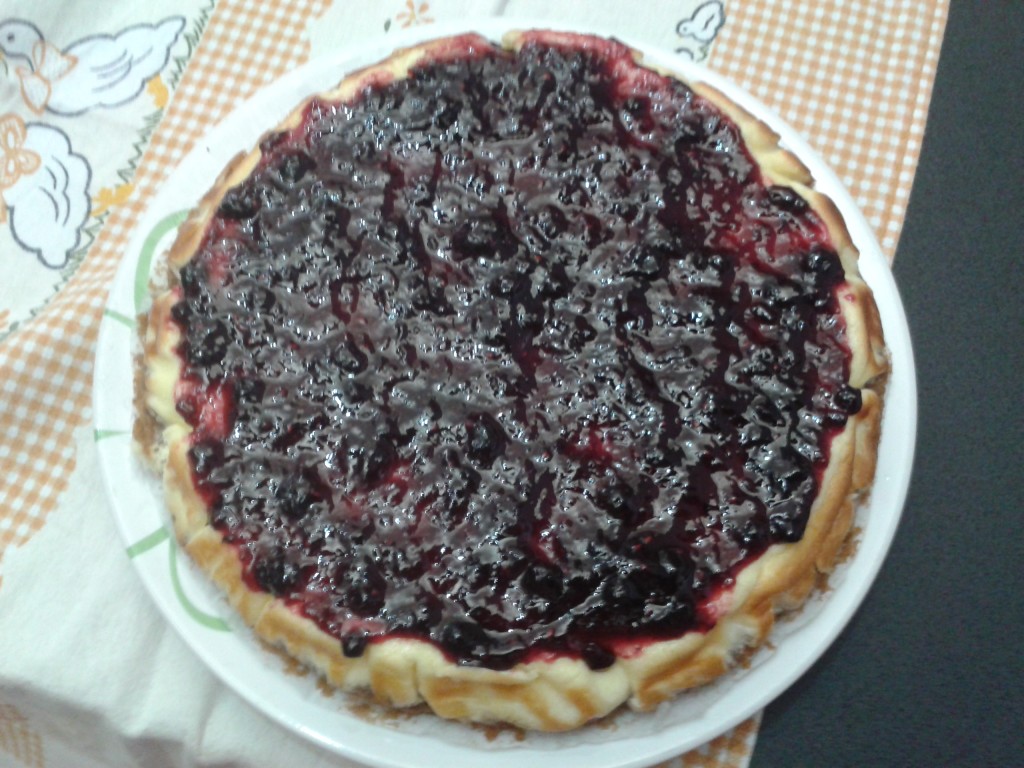 Torta con formaggio fresco 